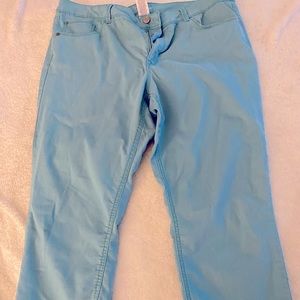 Teal jeggings